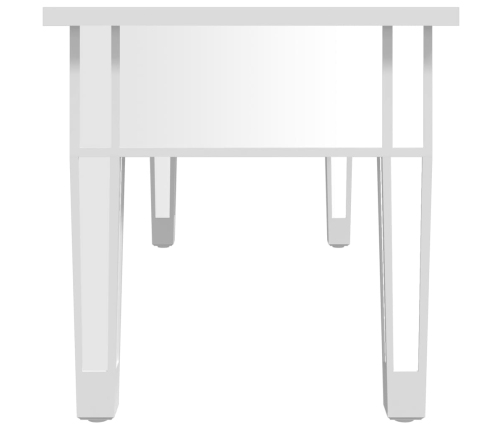 vidaXL Mesa de centro especular madera tecnológica vidrio 106x45x45 cm