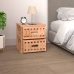 vidaXL Mesita de noche madera maciza de nogal 34x34x34 cm