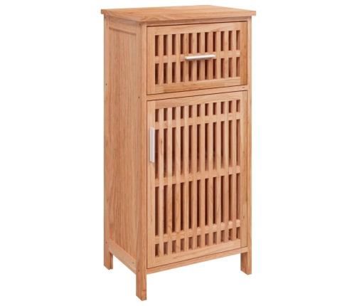 Mueble de baño madera maciza de nogal 42x29x82 cm