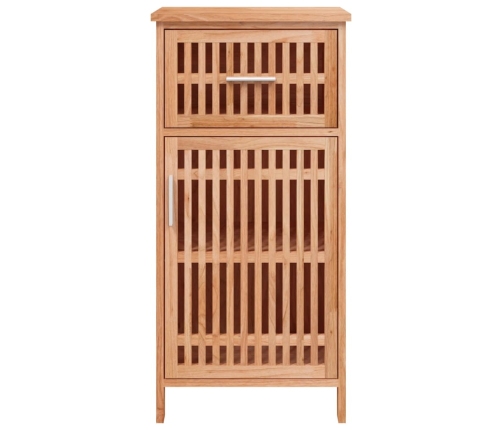 Mueble de baño madera maciza de nogal 42x29x82 cm