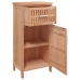 Mueble de baño madera maciza de nogal 42x29x82 cm