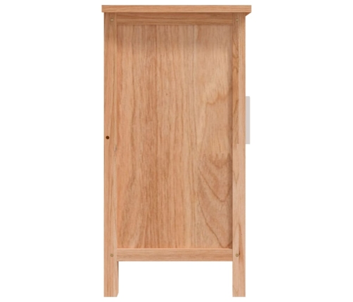 Armario de lavabo madera maciza de nogal 66x29x61,5 cm