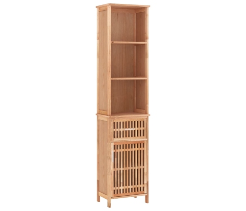 Mueble de baño madera maciza de nogal 42x29x182 cm