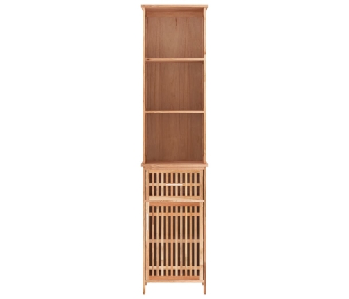 Mueble de baño madera maciza de nogal 42x29x182 cm