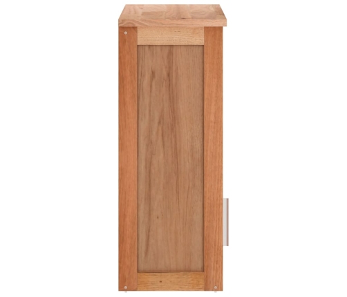 Armario de baño para pared madera maciza de nogal 42x23x60 cm