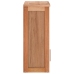 Armario de baño para pared madera maciza de nogal 42x23x60 cm