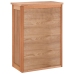 Armario de baño para pared madera maciza de nogal 42x23x60 cm