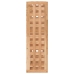 Estante de pared madera maciza nogal 49x15x49 cm