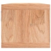 Estante de pared con cestas madera maciza nogal 62x18x16 cm