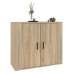 Aparador madera contrachapada color roble Sonoma 80x33x70 cm