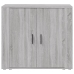 Aparador de madera contrachapada gris Sonoma 80x33x70 cm