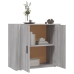 Aparador de madera contrachapada gris Sonoma 80x33x70 cm