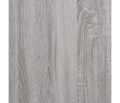 Aparador de madera contrachapada gris Sonoma 80x33x70 cm