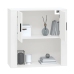 Armario de pared madera contrachapada blanco 80x33x80 cm