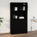 Armario de pared madera contrachapada negro 80x33x80 cm