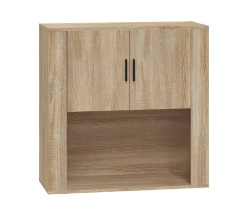 Armario de pared madera contrachapada roble sonoma 80x33x80 cm