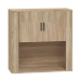 Armario de pared madera contrachapada roble sonoma 80x33x80 cm