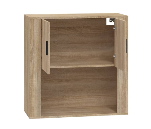 Armario de pared madera contrachapada roble sonoma 80x33x80 cm