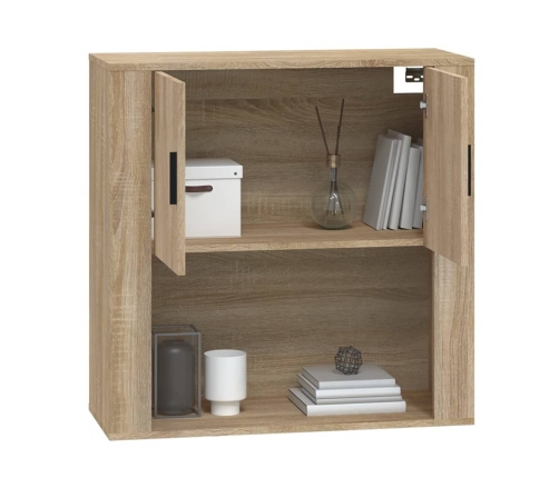 Armario de pared madera contrachapada roble sonoma 80x33x80 cm