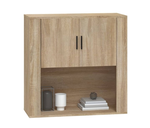 Armario de pared madera contrachapada roble sonoma 80x33x80 cm