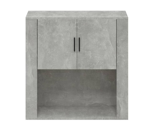 Armario de pared madera contrachapada gris hormigón 80x33x80 cm