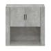 Armario de pared madera contrachapada gris hormigón 80x33x80 cm