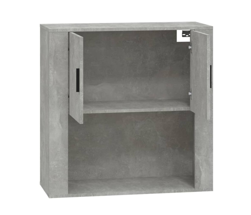 Armario de pared madera contrachapada gris hormigón 80x33x80 cm