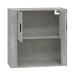 Armario de pared madera contrachapada gris hormigón 80x33x80 cm