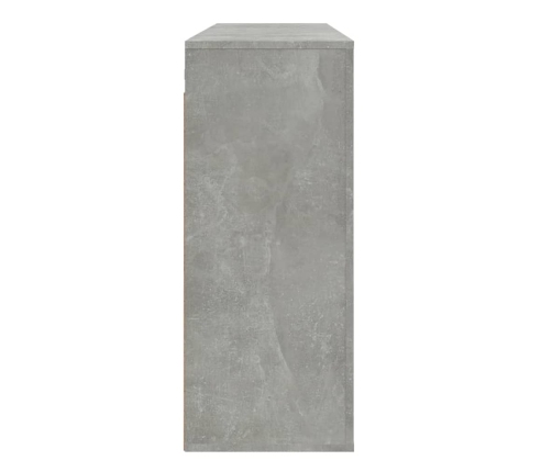 Armario de pared madera contrachapada gris hormigón 80x33x80 cm