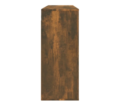 Armario de pared madera contrachapada roble ahumado 80x33x80 cm