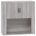 Armario de pared madera contrachapada gris Sonoma 80x33x80 cm