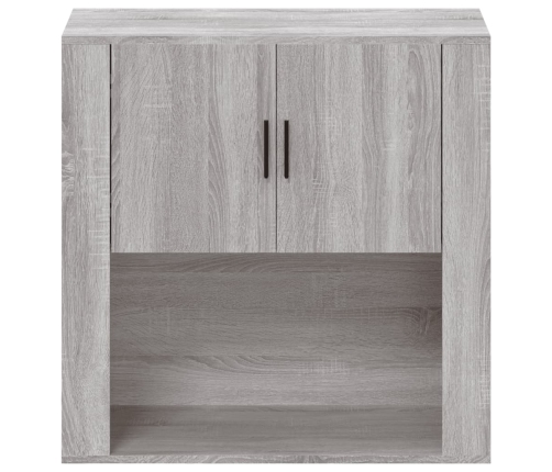 Armario de pared madera contrachapada gris Sonoma 80x33x80 cm