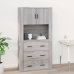 Armario de pared madera contrachapada gris Sonoma 80x33x80 cm