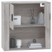 Armario de pared madera contrachapada gris Sonoma 80x33x80 cm