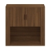 Armario de pared madera contrachapada marrón roble 80x33x80 cm