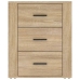 vidaXL Mesita de noche madera contrachapada roble sonoma 50x36x60 cm