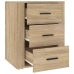 vidaXL Mesita de noche madera contrachapada roble sonoma 50x36x60 cm