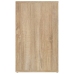 vidaXL Mesita de noche madera contrachapada roble sonoma 50x36x60 cm