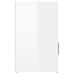 vidaXL Mesita de noche madera contrachapada blanco brillo 50x36x60 cm