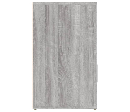 Mesita de noche madera contrachapada gris Sonoma 50x36x60 cm