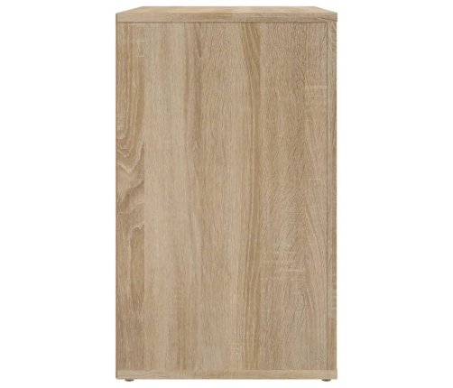 Mesita de noche madera contrachapada roble sonoma 50x36x60 cm