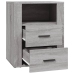 vidaXL Mesita de noche madera contrachapada gris Sonoma 50x36x60 cm