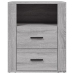 vidaXL Mesita de noche madera contrachapada gris Sonoma 50x36x60 cm