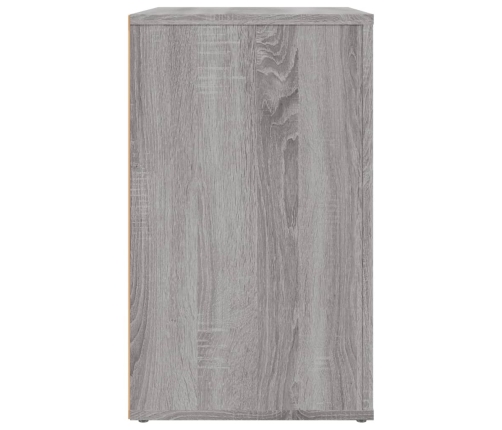 vidaXL Mesita de noche madera contrachapada gris Sonoma 50x36x60 cm