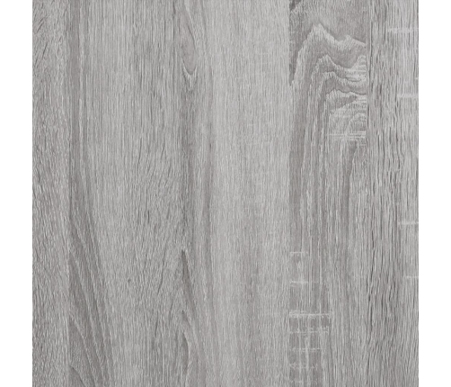 vidaXL Mesita de noche madera contrachapada gris Sonoma 50x36x60 cm