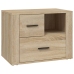 Mesita de noche madera contrachapada roble sonoma 60x36x45 cm