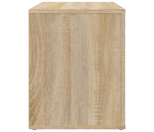 Mesita de noche madera contrachapada roble sonoma 60x36x45 cm