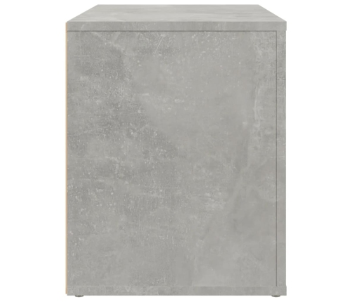 vidaXL Mesita de noche madera contrachapada gris hormigón 60x36x45 cm