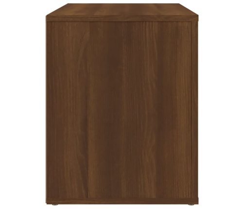 vidaXL Mesita de noche madera contrachapada roble marrón 60x36x45 cm