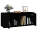 Mueble para TV madera contrachapada negra 100x35x40 cm